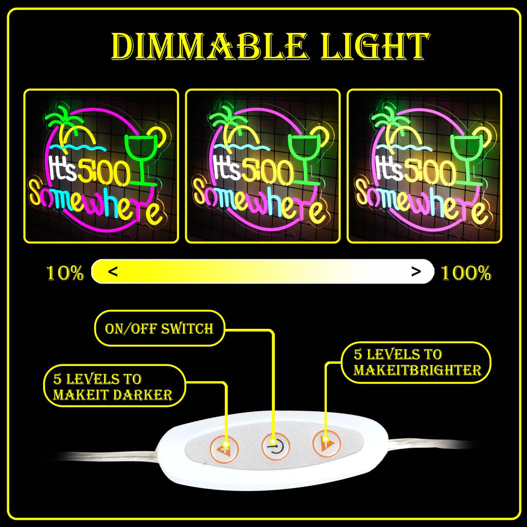 qbanziou LED Neon Sign – 7 Styles - Flex Gamingproduct_type