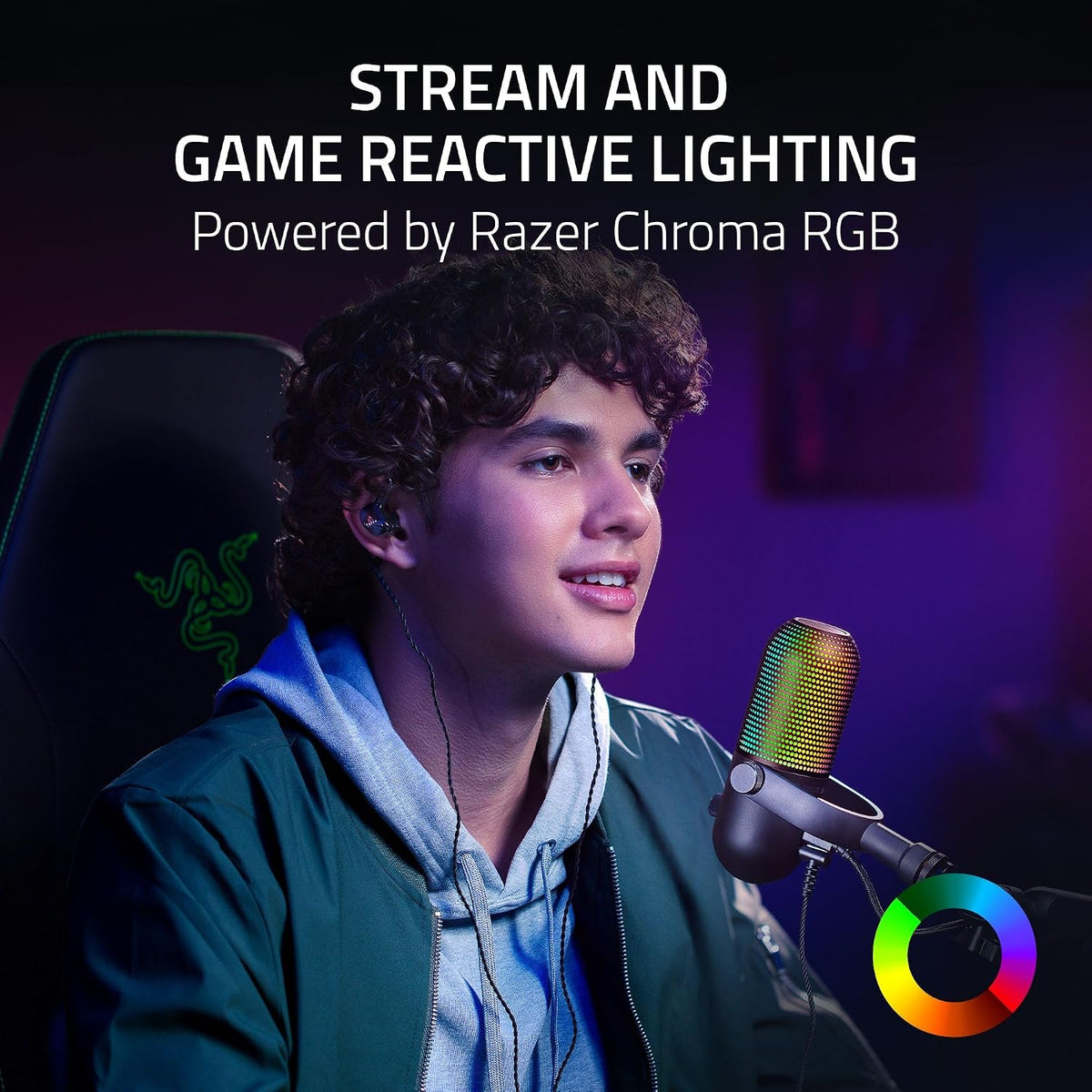 Razer Seiren V3 Chroma RGB Stream-Reactive USB Gaming Microphone – 3 Colors - Flex Gamingproduct_type