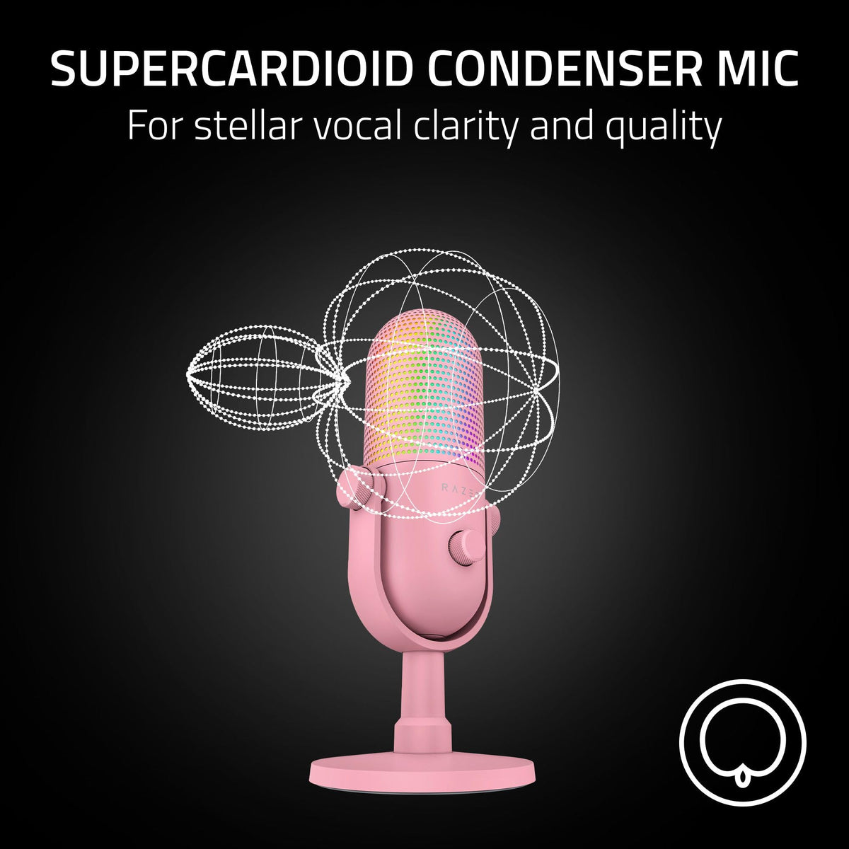 Razer Seiren V3 Chroma RGB Stream-Reactive USB Gaming Microphone – 3 Colors - Flex Gamingproduct_type