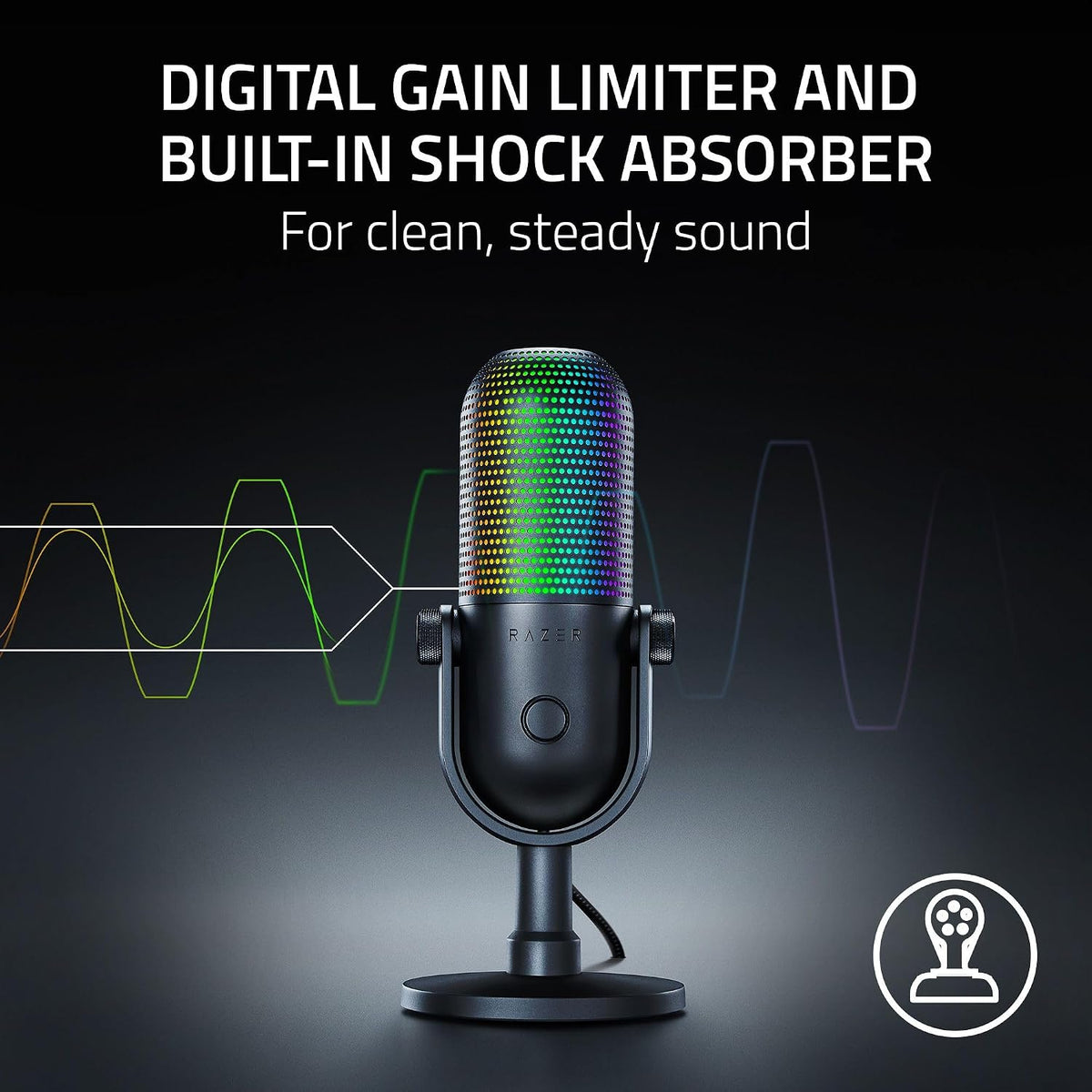Razer Seiren V3 Chroma RGB Stream-Reactive USB Gaming Microphone – 3 Colors - Flex Gamingproduct_type