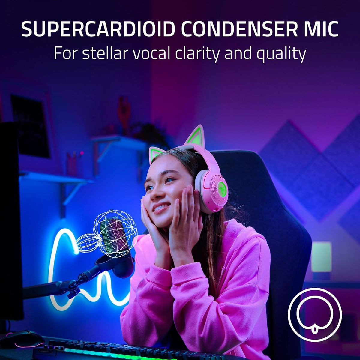 Razer Seiren V3 Chroma RGB Stream-Reactive USB Gaming Microphone – 3 Colors - Flex Gamingproduct_type