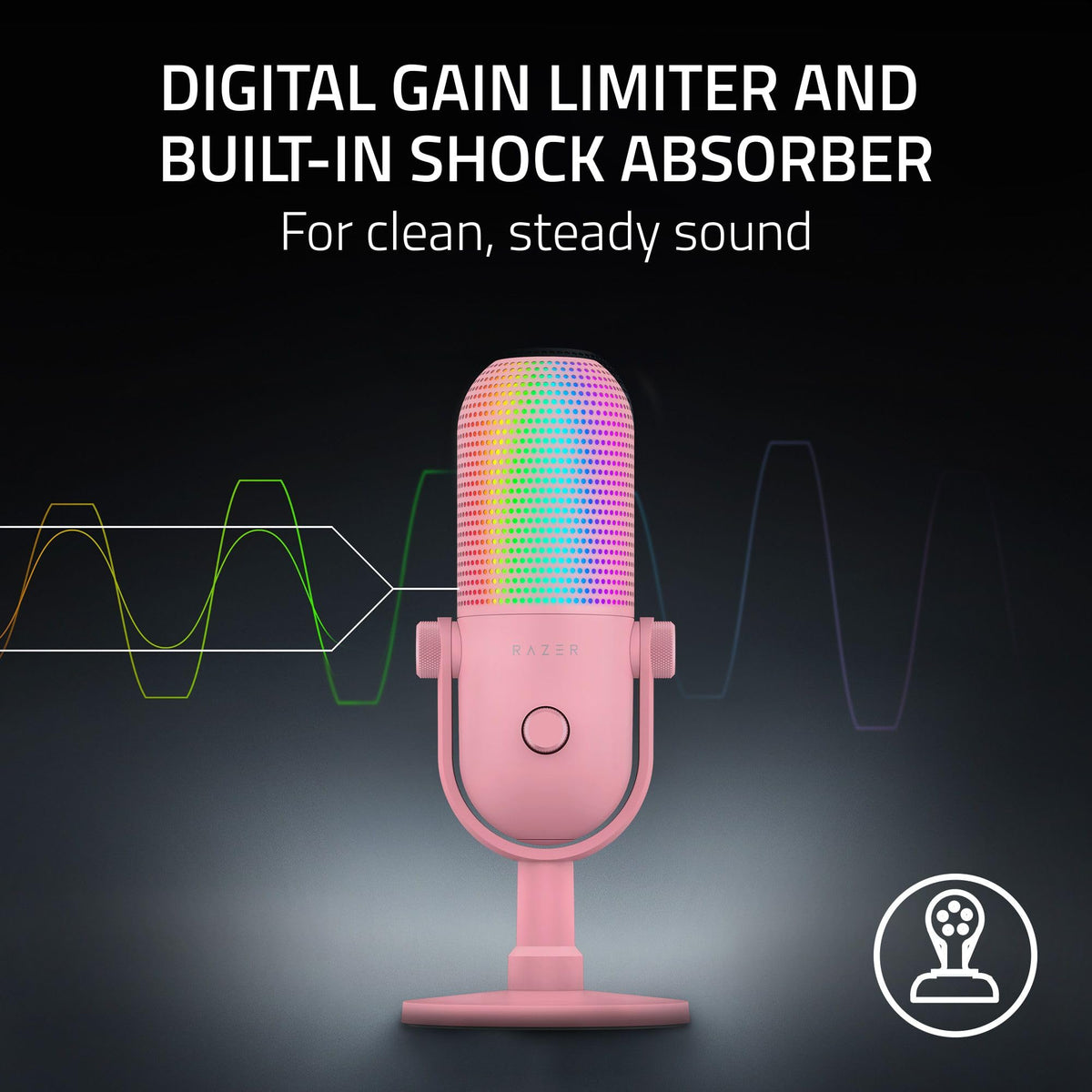 Razer Seiren V3 Chroma RGB Stream-Reactive USB Gaming Microphone – 3 Colors - Flex Gamingproduct_type