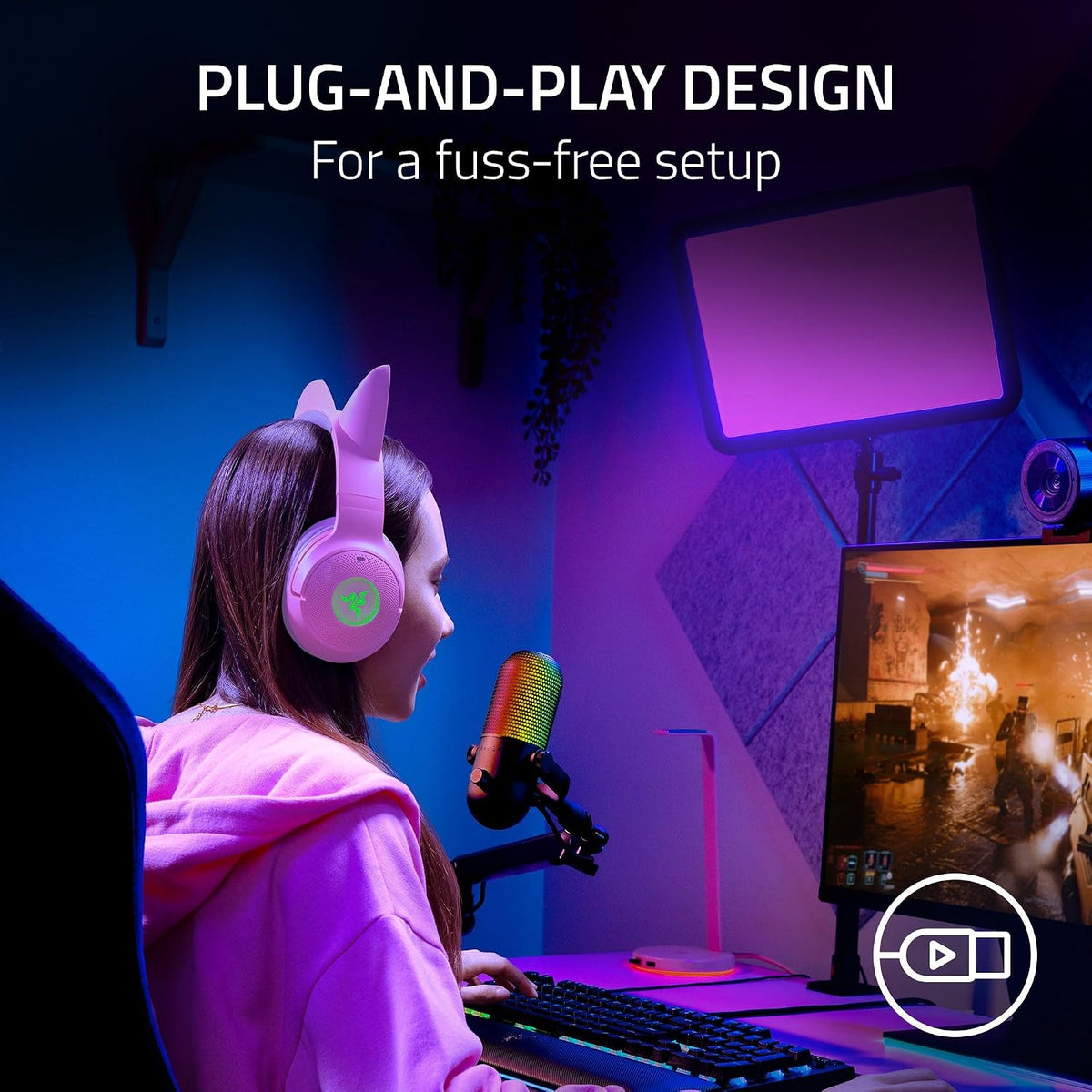 Razer Seiren V3 Chroma RGB Stream-Reactive USB Gaming Microphone – 3 Colors - Flex Gamingproduct_type