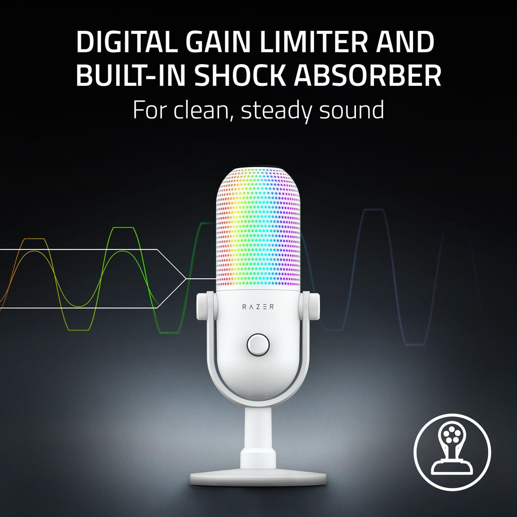 Razer Seiren V3 Chroma RGB Stream-Reactive USB Gaming Microphone – 3 Colors - Flex Gamingproduct_type