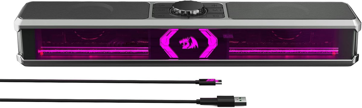 Redragon GS524 Stereo Desktop Soundbar with Bluetooth & RGB - Flex Gamingproduct_type