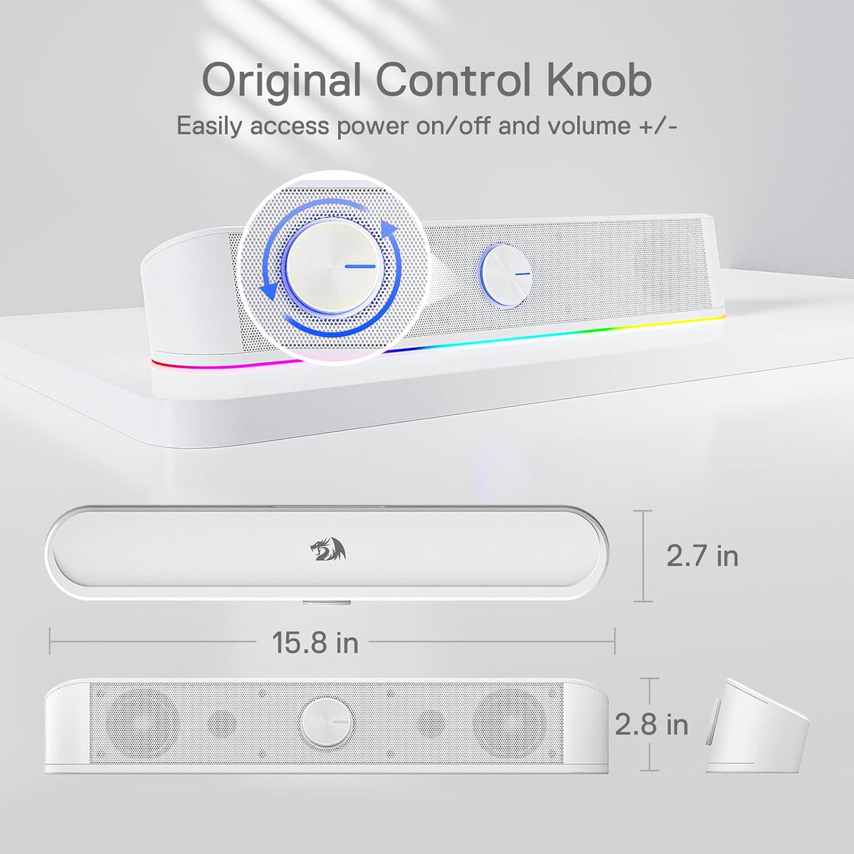 Redragon GS560 RGB Desktop Soundbar – 3 Colors - Flex Gamingproduct_type
