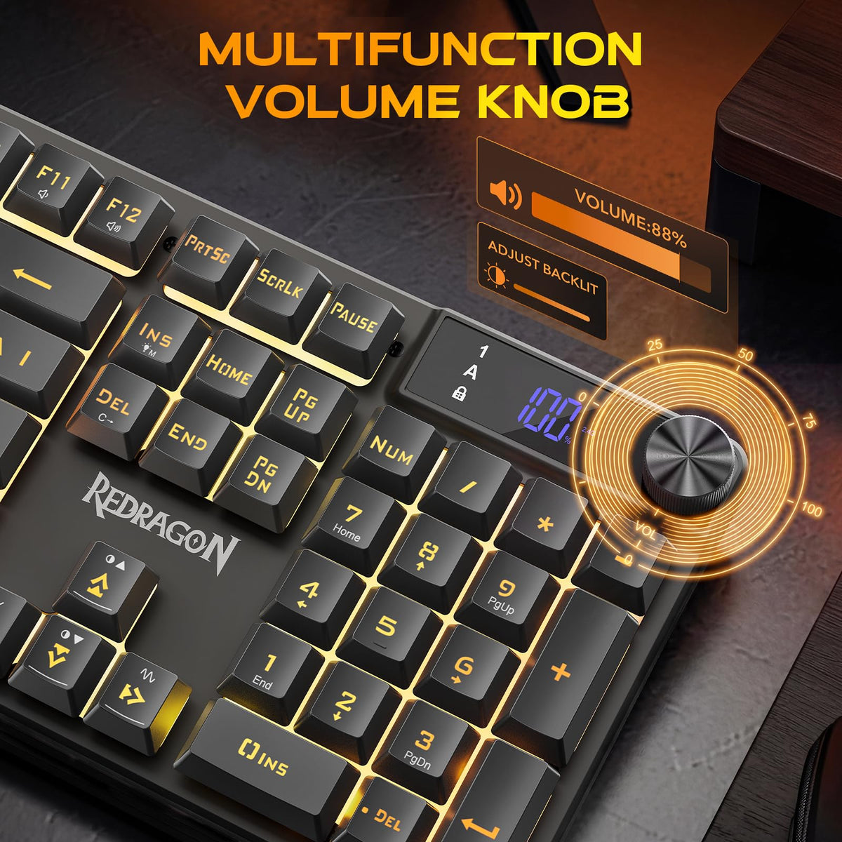 Redragon K521 Gaming Keyboard 104 Keys RGB LED – 7 Colors - Flex Gamingproduct_type