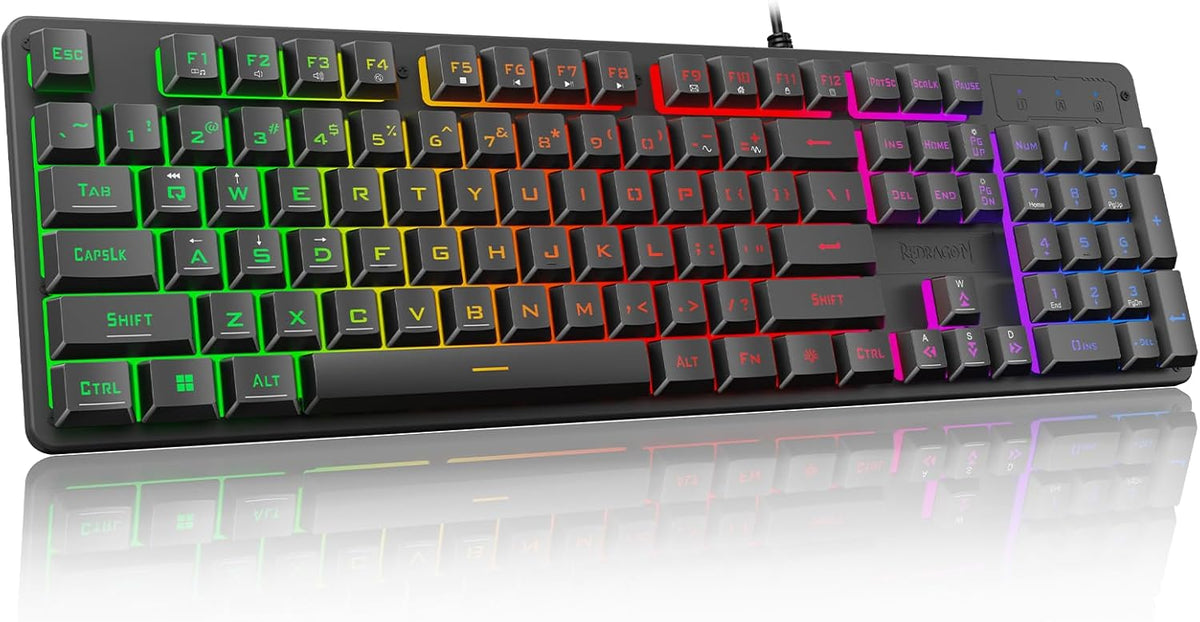 Redragon K521 Gaming Keyboard 104 Keys RGB LED – 7 Colors - Flex Gamingproduct_type