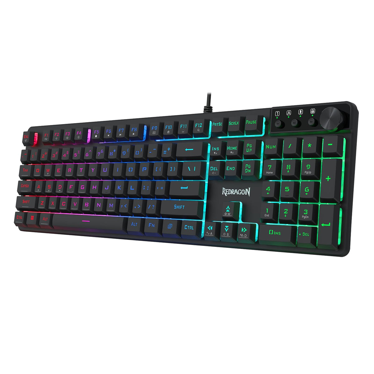 Redragon K521 Gaming Keyboard 104 Keys RGB LED – 7 Colors - Flex Gamingproduct_type