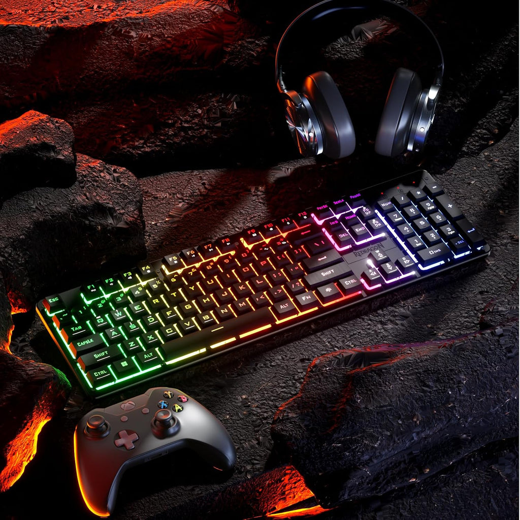 Redragon K521 Gaming Keyboard 104 Keys RGB LED – 7 Colors - Flex Gamingproduct_type