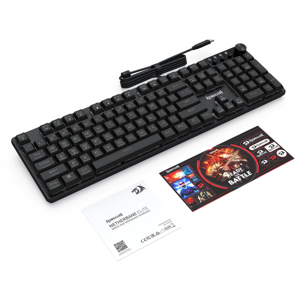 Redragon K521 Gaming Keyboard 104 Keys RGB LED – 7 Colors - Flex Gamingproduct_type