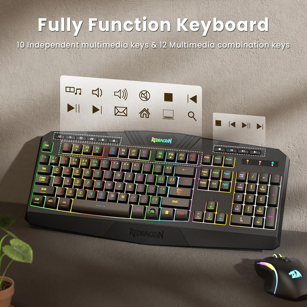 Redragon S101M-KS Wireless Keyboard & Mouse Combo – 3 Colors - Flex Gamingproduct_type