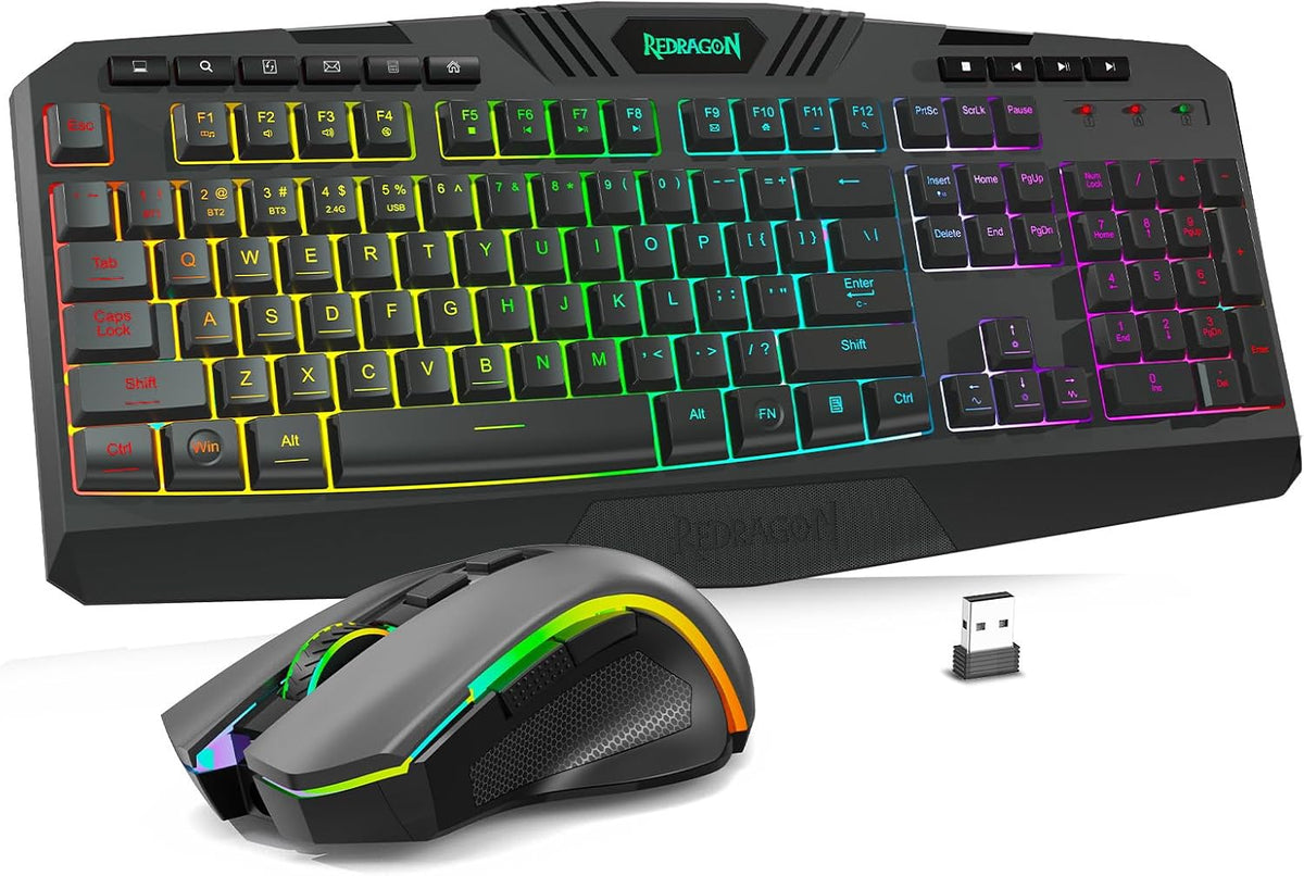 Redragon S101M-KS Wireless Keyboard & Mouse Combo – 3 Colors - Flex Gamingproduct_type