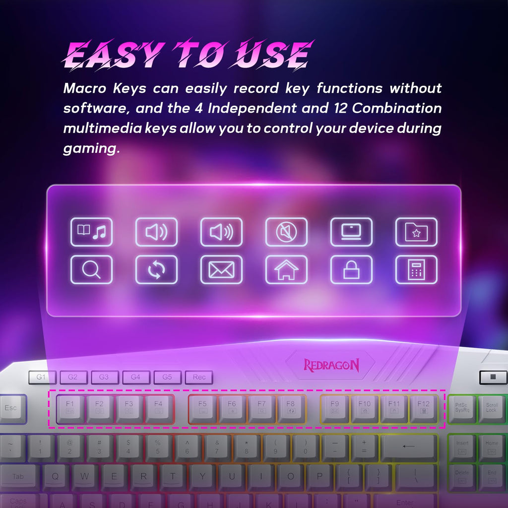 Redragon S101M-KS Wireless Keyboard & Mouse Combo – 3 Colors - Flex Gamingproduct_type