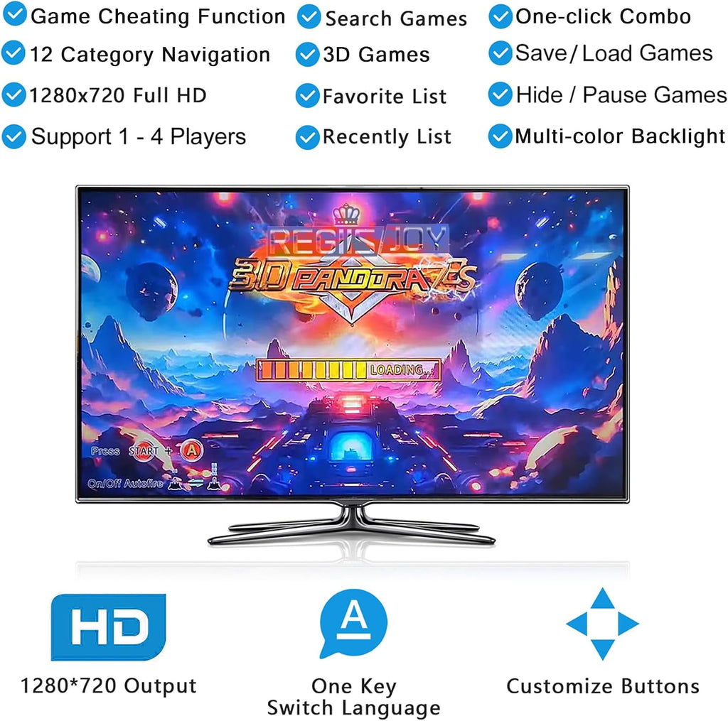 RegiisJoy Pandora's Box Retro Arcade Game Console – 32,000 Games – 4 Configs - Flex Gamingproduct_type