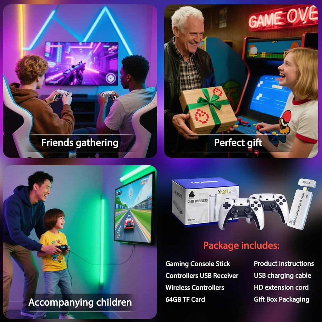 Retro Gaming Console Stick with 20,000+ Games & 23 Emulators – 3 Colors - Flex Gamingproduct_type