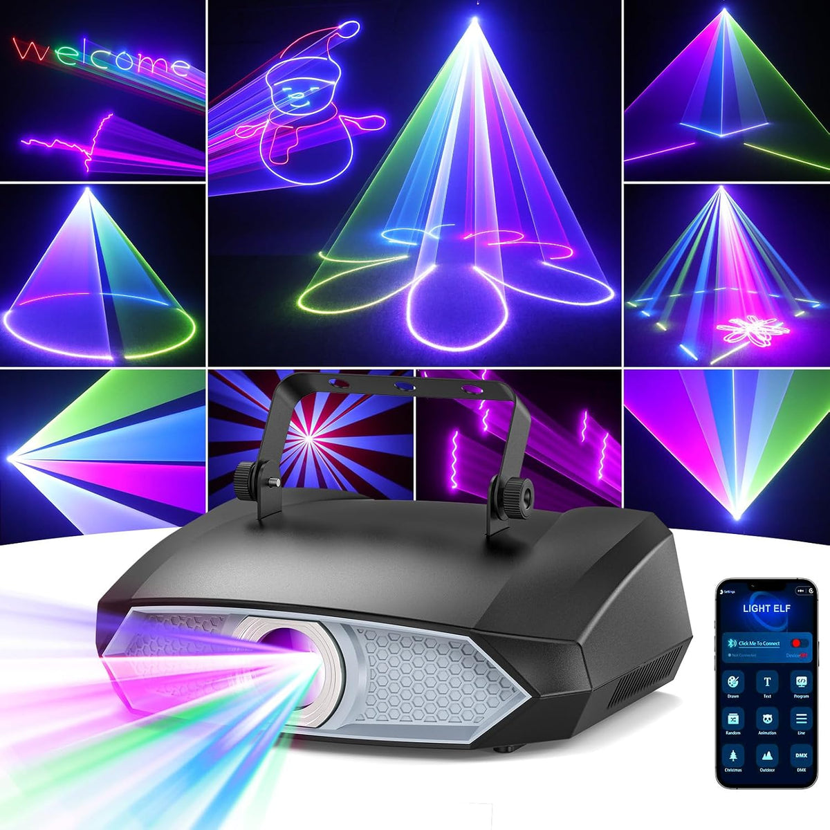 RGB Full Color DJ Laser Light – 1, 2 & 4 Pack - Flex Gamingproduct_type
