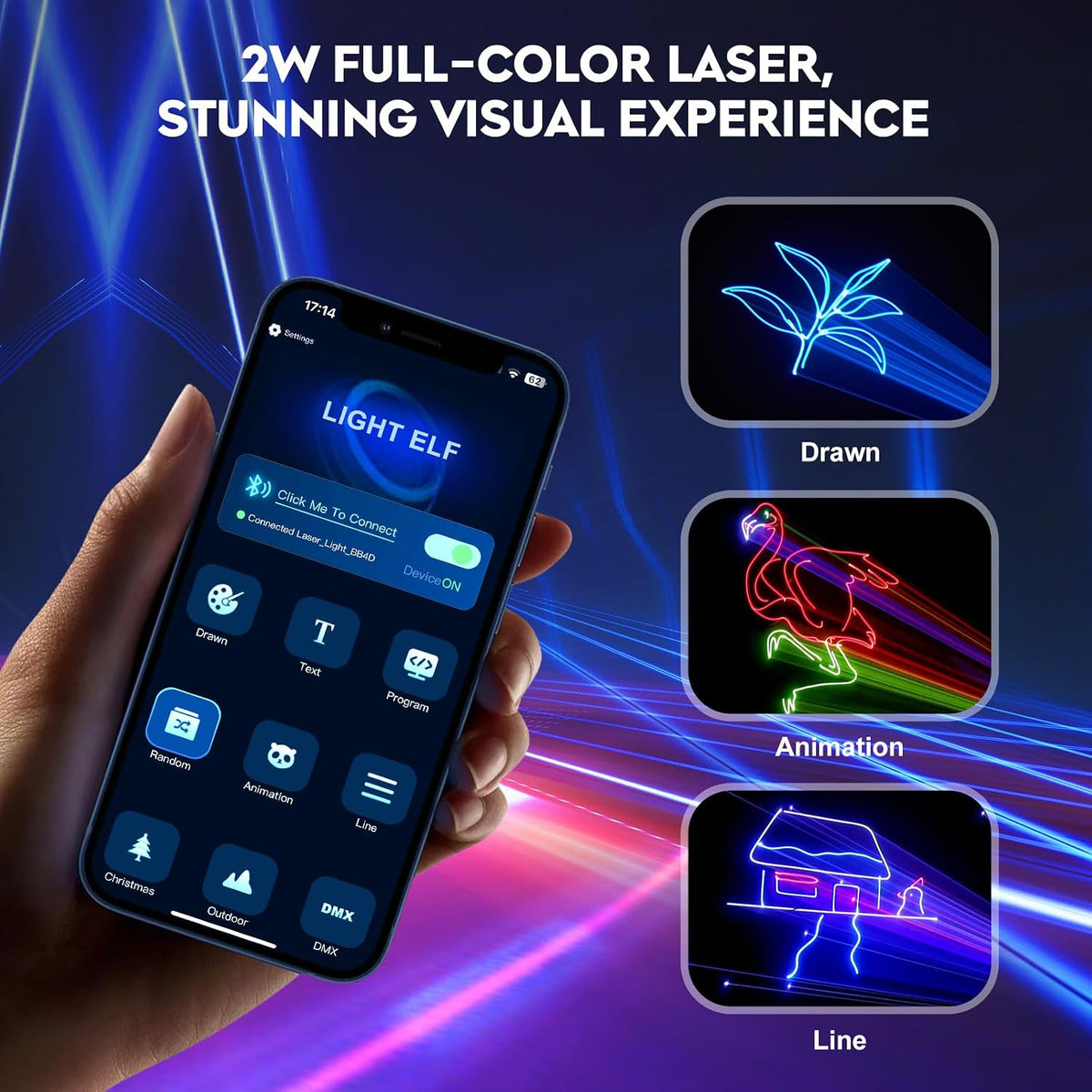 RGB Full Color DJ Laser Light – 1, 2 & 4 Pack - Flex Gamingproduct_type