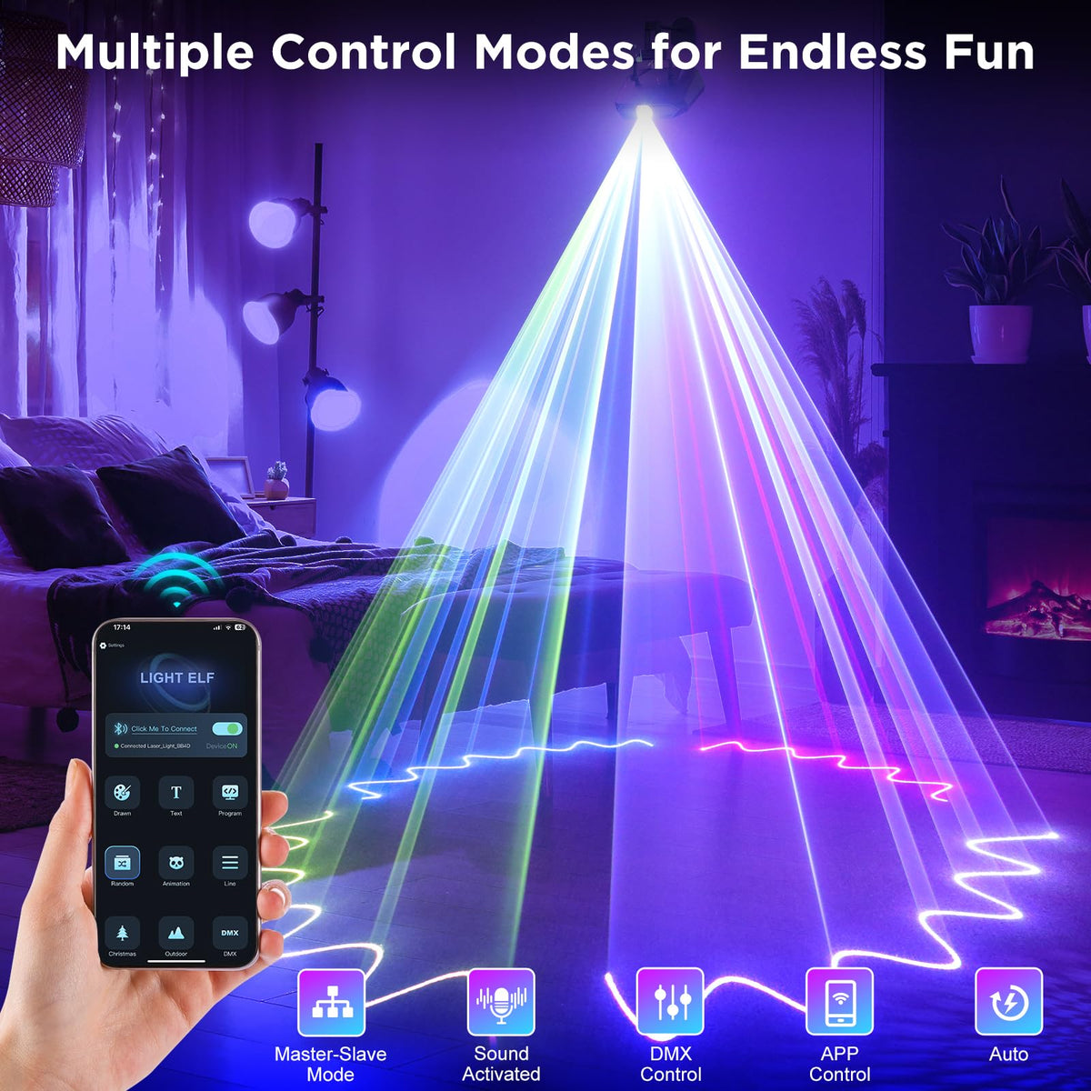RGB Full Color DJ Laser Light – 1, 2 & 4 Pack - Flex Gamingproduct_type