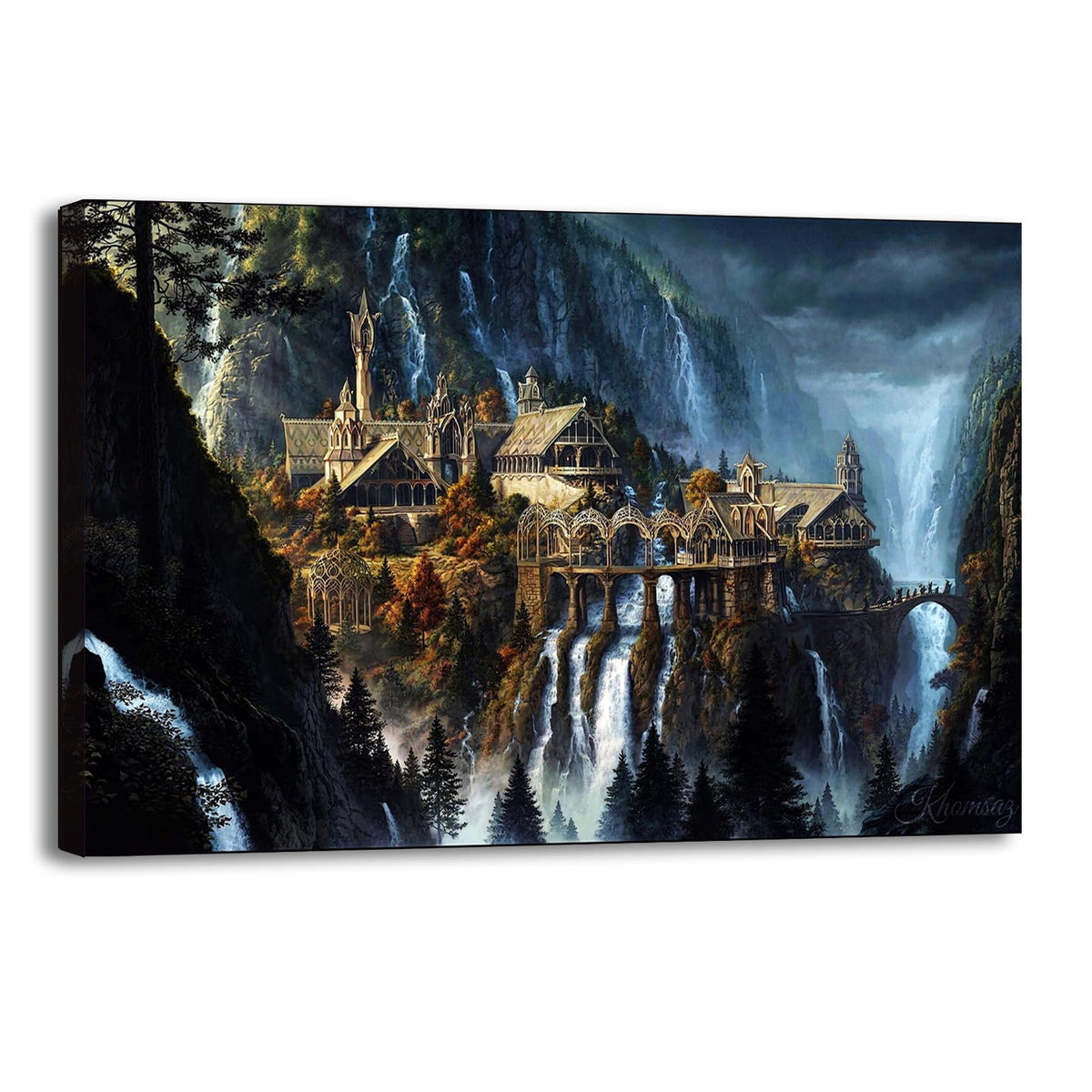 Rivendell View Lord of the Rings Canvas Print – 4 Sizes - Flex Gamingproduct_type