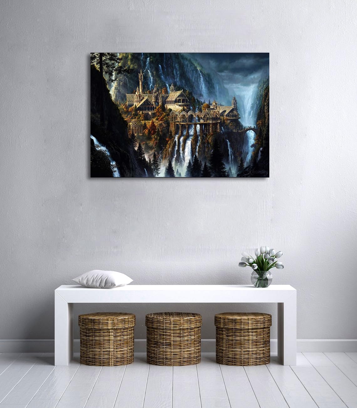 Rivendell View Lord of the Rings Canvas Print – 4 Sizes - Flex Gamingproduct_type