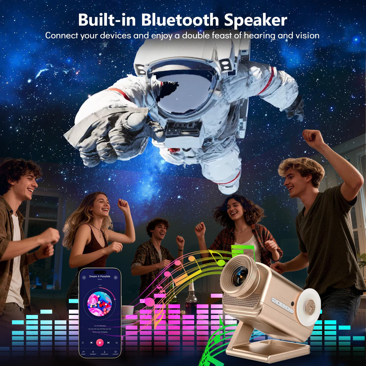 Rossetta 3D Galaxy Projector – 6 Colors - Flex Gamingproduct_type
