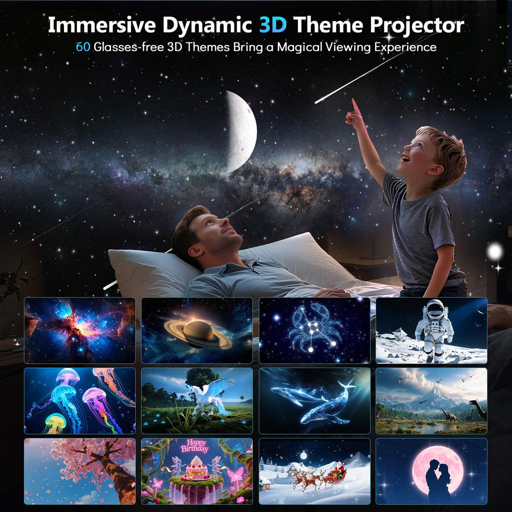 Rossetta 3D Galaxy Projector – 6 Colors - Flex Gamingproduct_type