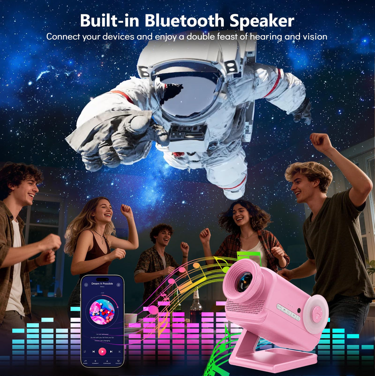 Rossetta 3D Galaxy Projector – 6 Colors - Flex Gamingproduct_type