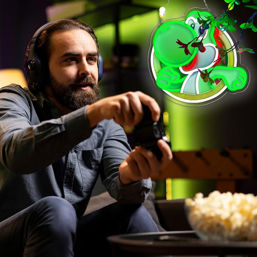 RUIDU Green Dinosaur LED Neon Sign - Flex Gamingproduct_type