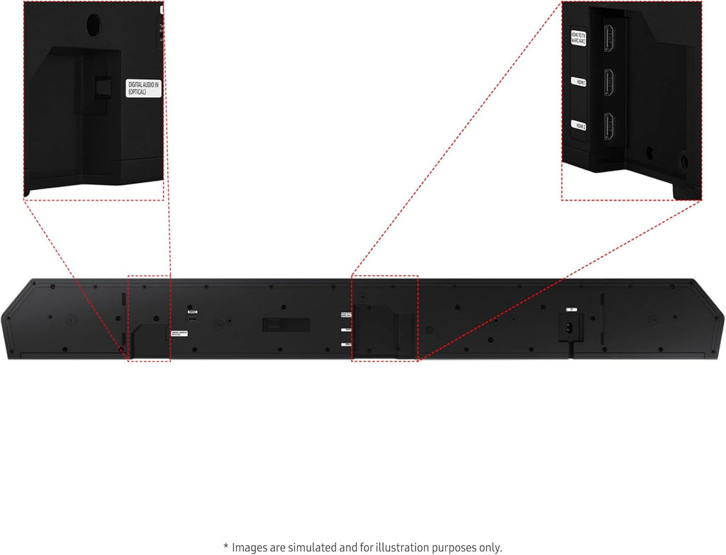 Samsung Q990D 11.1.4ch Wireless Dolby Atmos Soundbar with Rear Speakers - Flex Gamingproduct_type