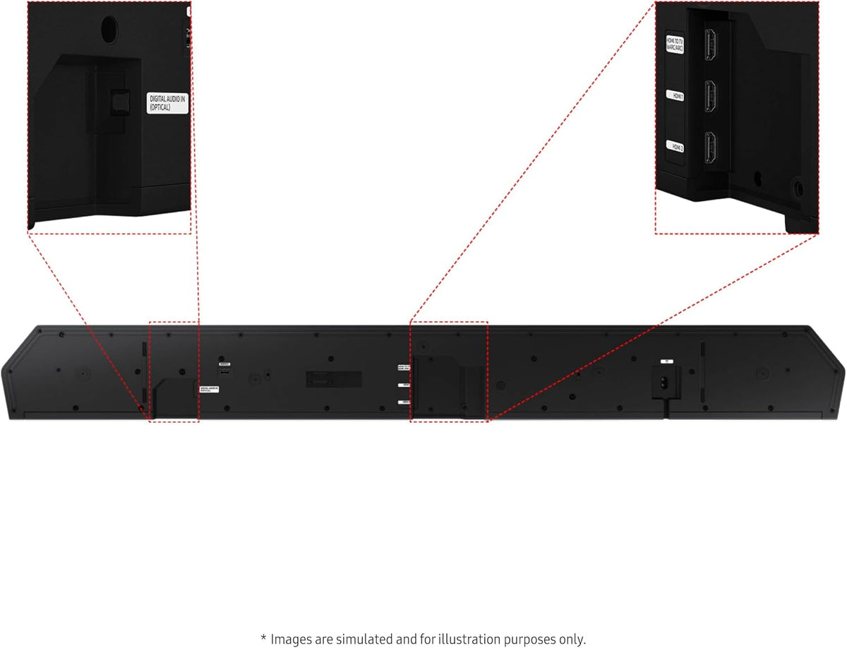 Samsung Q990D 11.1.4ch Wireless Dolby Atmos Soundbar with Rear Speakers - Flex Gamingproduct_type