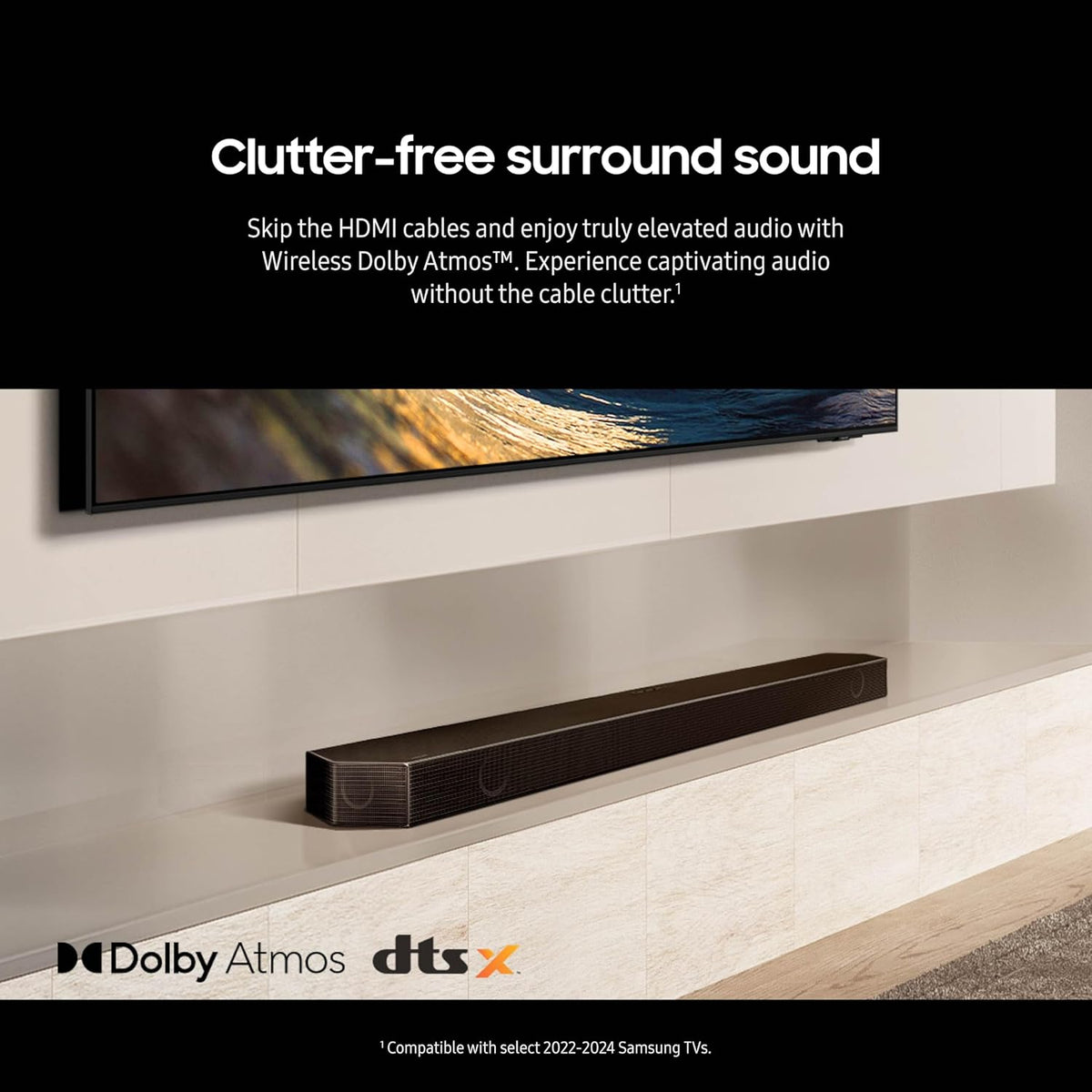 Samsung Q990D 11.1.4ch Wireless Dolby Atmos Soundbar with Rear Speakers - Flex Gamingproduct_type