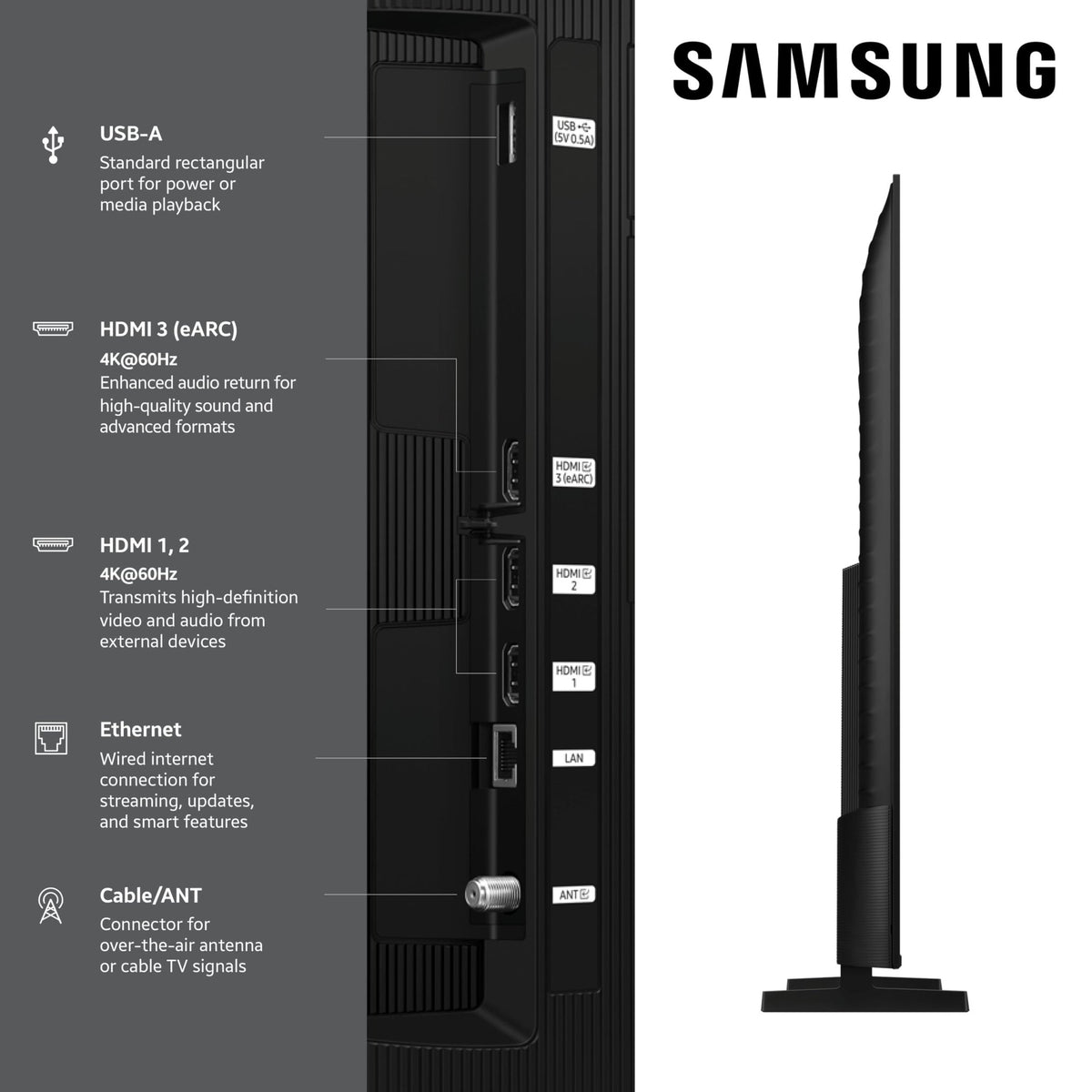 Samsung QLED Q7F & Q6F Series 4K Smart TV – 2 Styles & 7 Sizes - Flex Gamingproduct_type