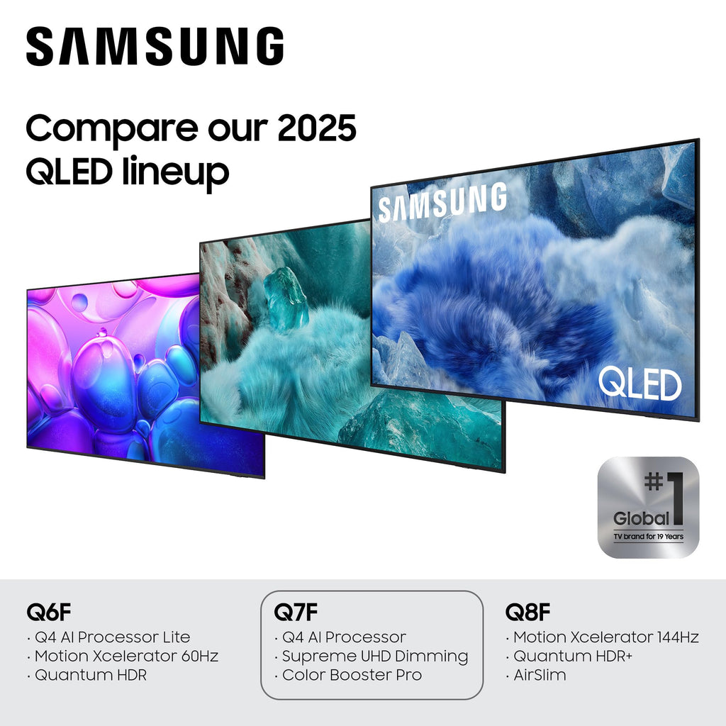 Samsung QLED Q7F & Q6F Series 4K Smart TV – 2 Styles & 7 Sizes - Flex Gamingproduct_type