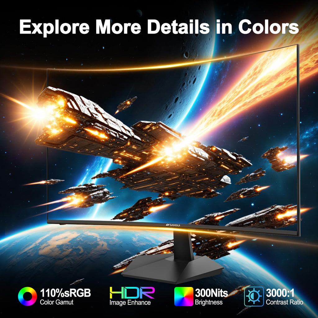 SANSUI Curved Gaming Monitor – 8 Sizes - Flex Gamingproduct_type