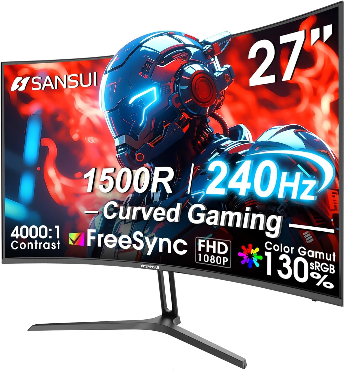 SANSUI Curved Gaming Monitor – 8 Sizes - Flex Gamingproduct_type