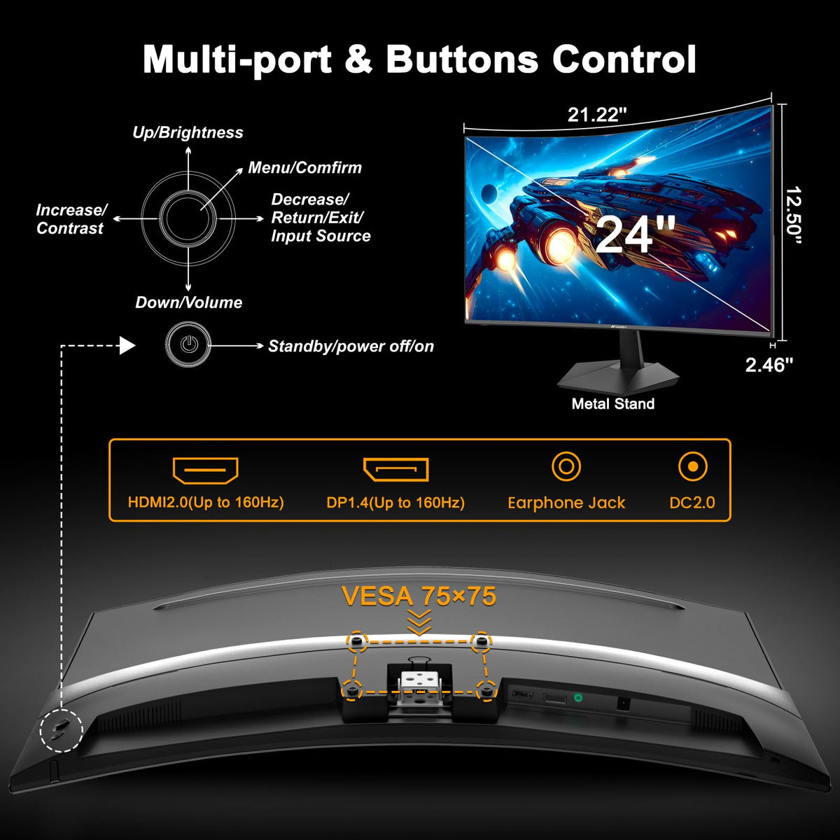 SANSUI Curved Gaming Monitor – 8 Sizes - Flex Gamingproduct_type