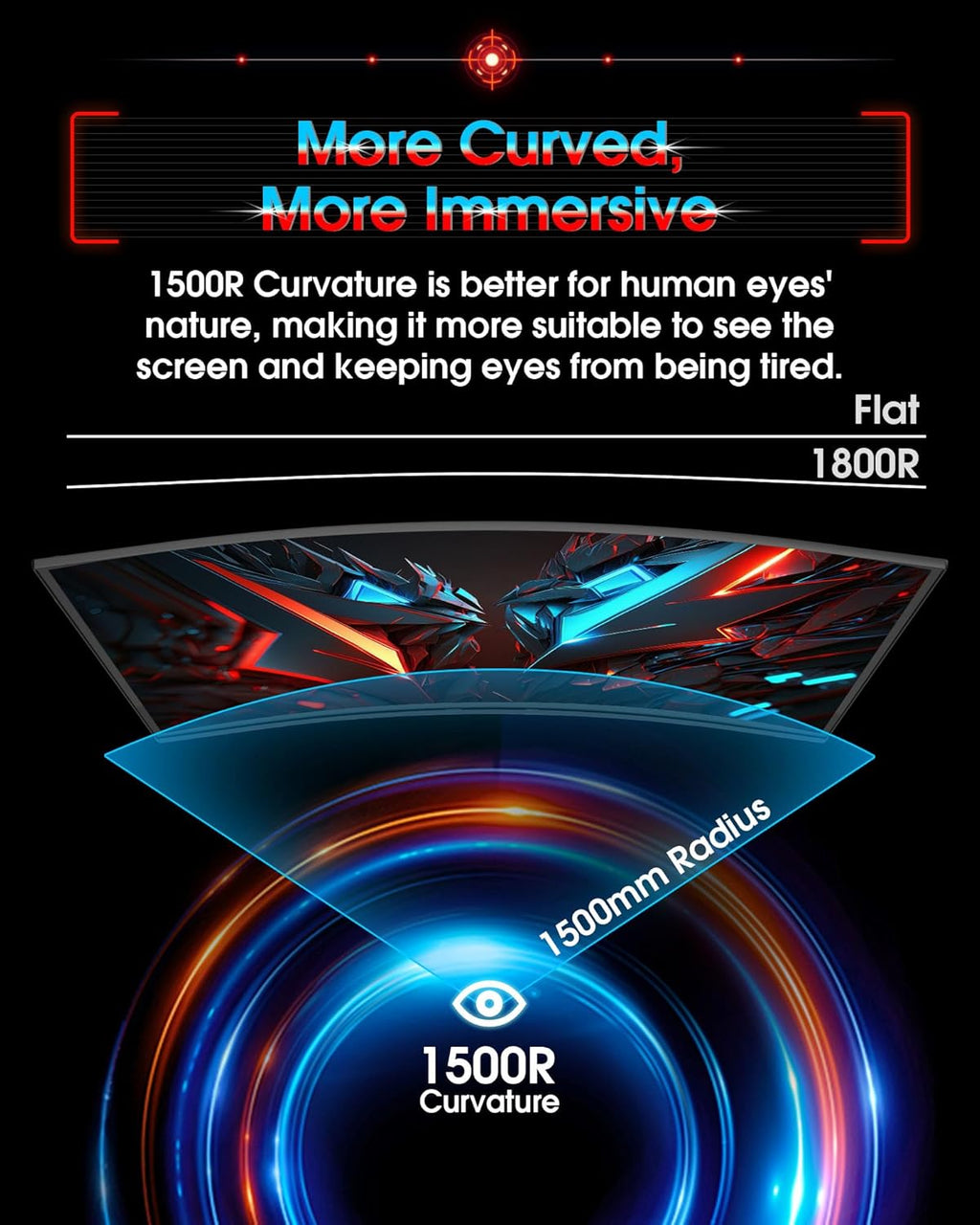 SANSUI Curved Gaming Monitor – 8 Sizes - Flex Gamingproduct_type
