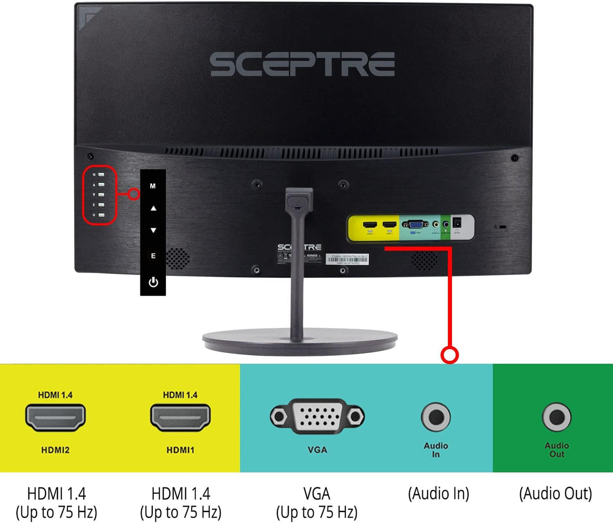 Sceptre Curved Gaming Monitor 1080p 1800R – 24" & 27" Styles - Flex Gamingproduct_type