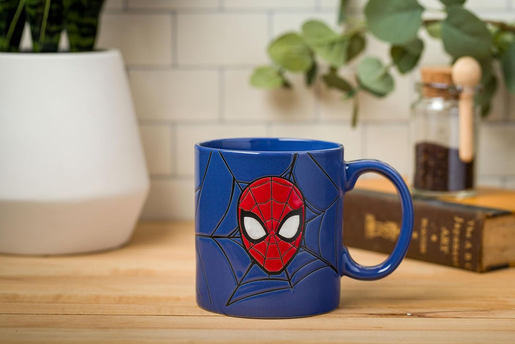 Silver Buffalo Marvel Spider-Man Wax Resist Ceramic Mug – 20oz - Flex Gamingproduct_type