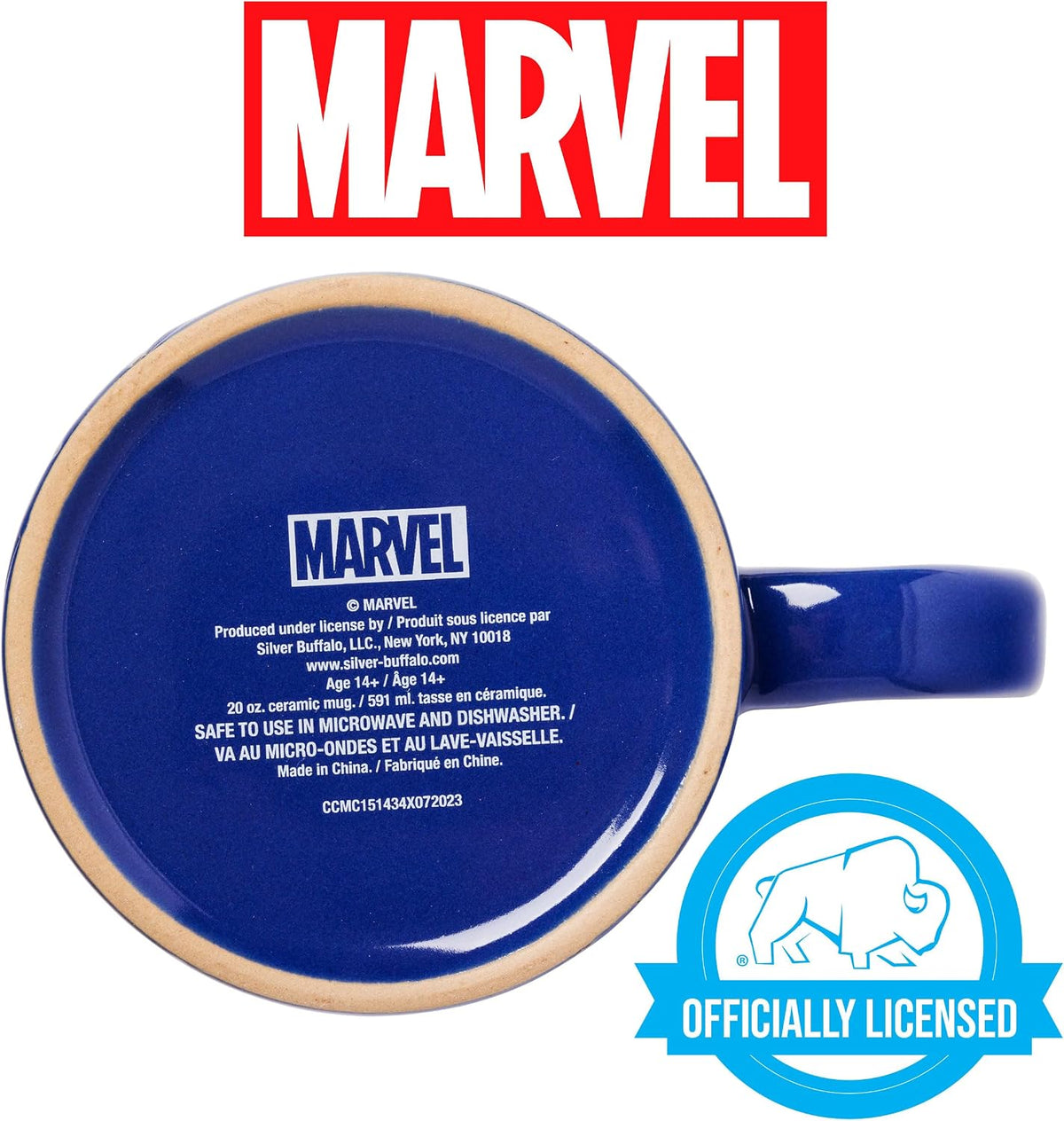 Silver Buffalo Marvel Spider-Man Wax Resist Ceramic Mug – 20oz - Flex Gamingproduct_type