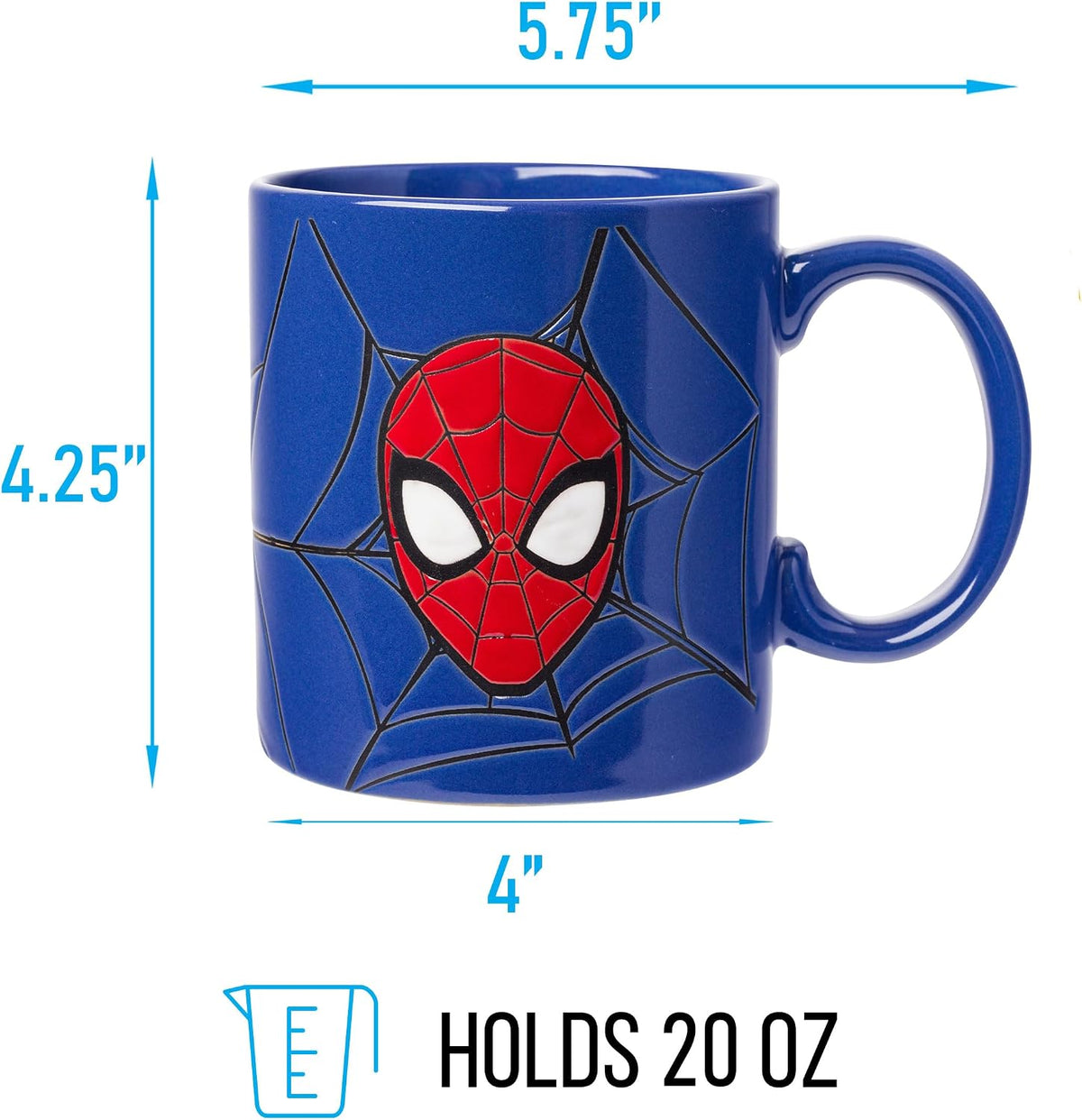 Silver Buffalo Marvel Spider-Man Wax Resist Ceramic Mug – 20oz - Flex Gamingproduct_type