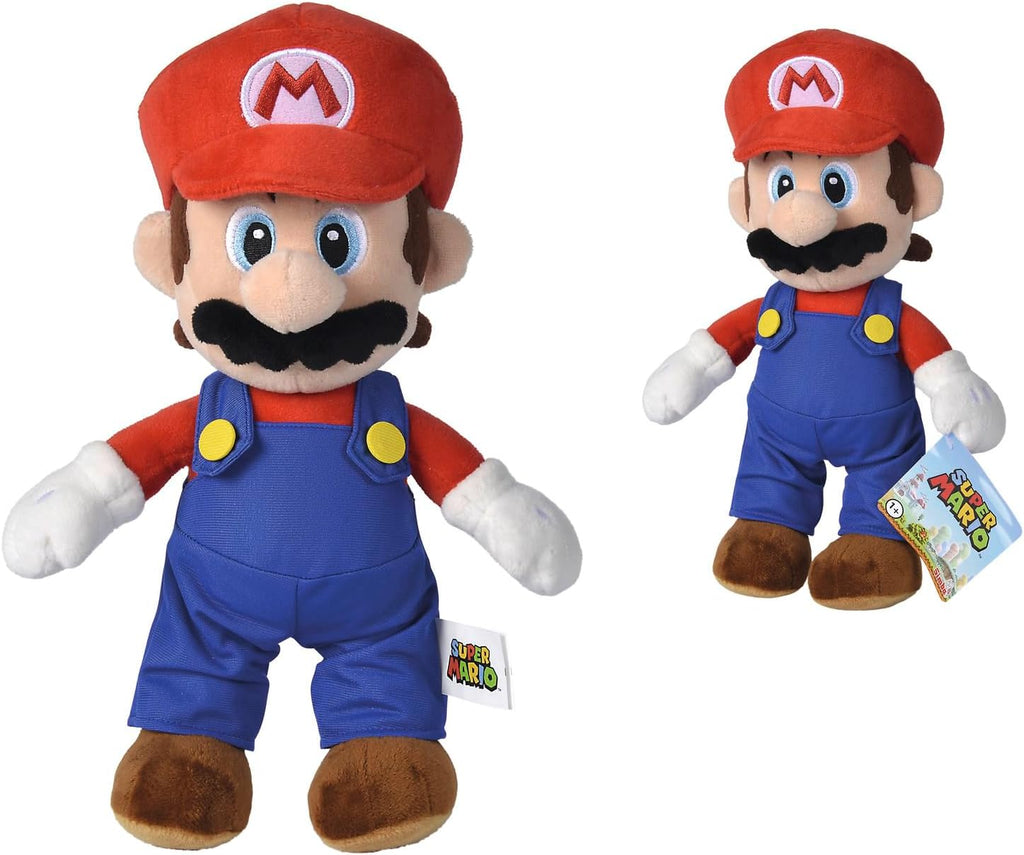 Simba Super Mario Mario Plush Figure – Official Nintendo Licensed - Flex Gamingproduct_type