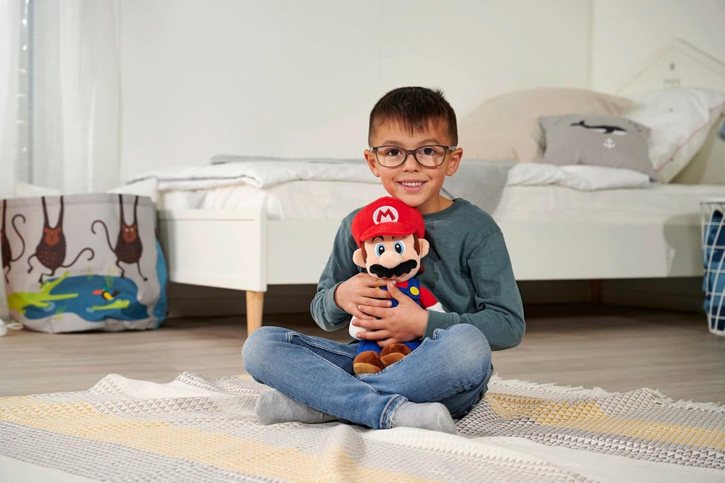 Simba Super Mario Mario Plush Figure – Official Nintendo Licensed - Flex Gamingproduct_type