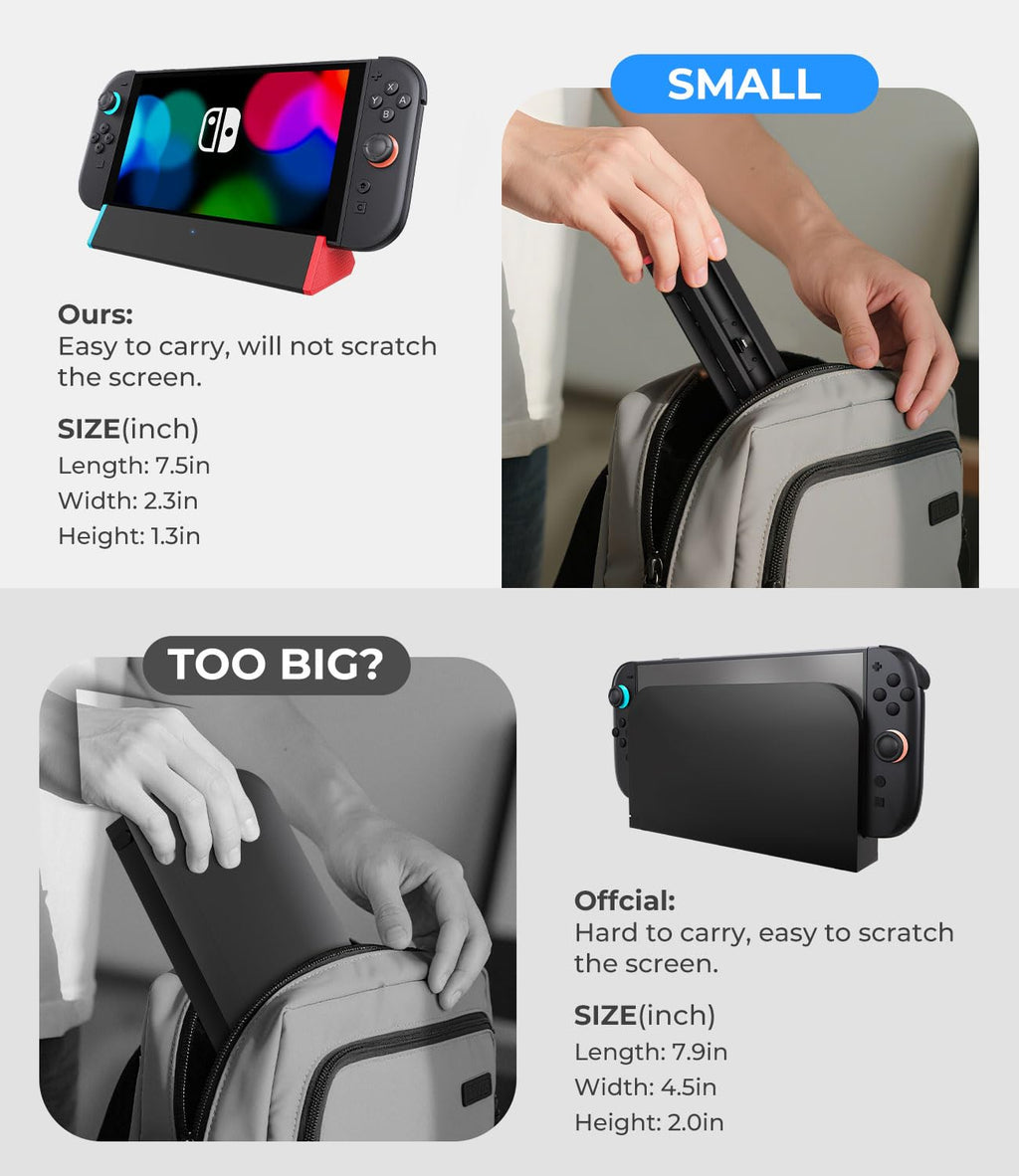 SiWiQU Portable Nintendo Switch 2 Dock – 4 or 5 Ports - Flex Gamingproduct_type