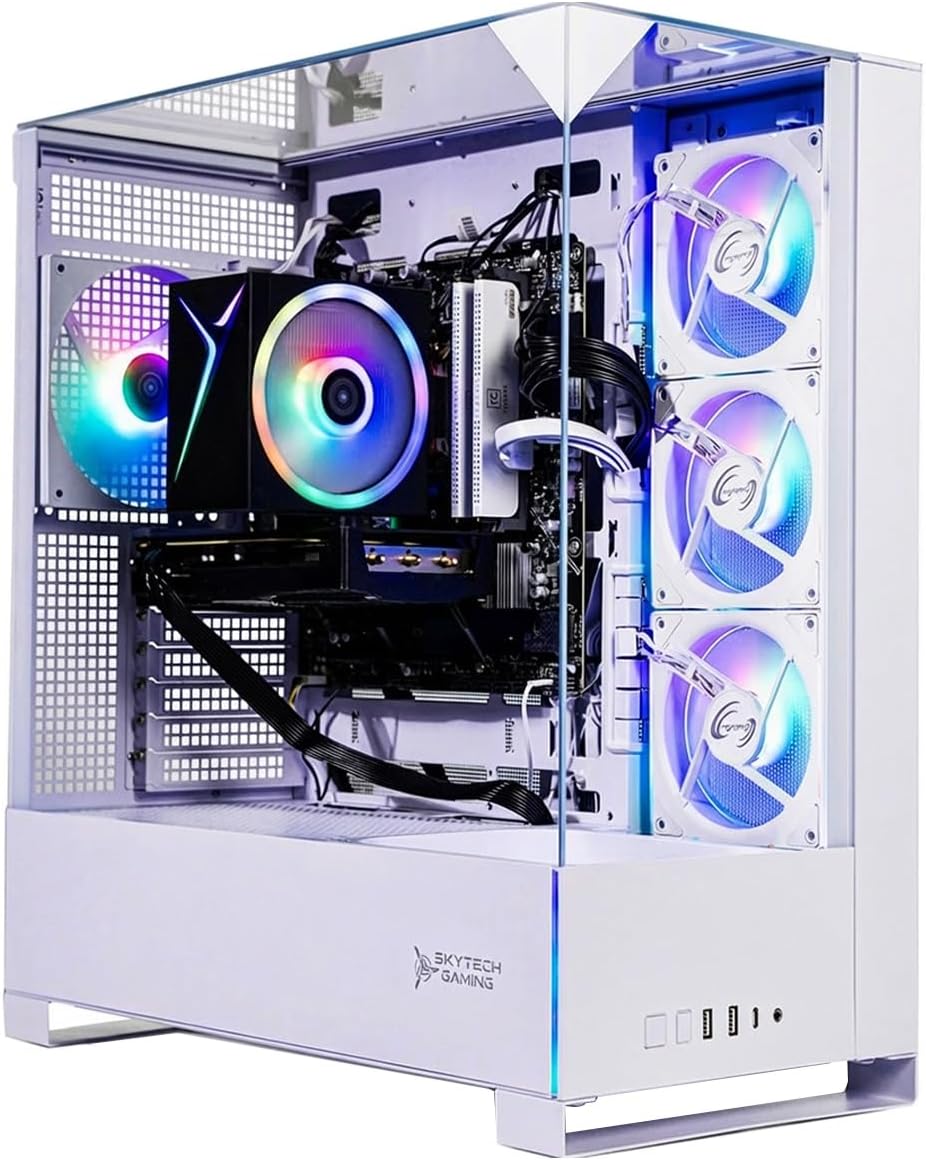 Skytech Gaming Archangel 5 Gaming PC, AMD Ryzen 7 7700 3.8GHz, NVIDIA RTX 5060, 1TB NVMe SSD, 32GB DDR5 RAM 6000, 750W Gold PSU, Wi-Fi, Win 11, Desktop - Flex Gamingproduct_type