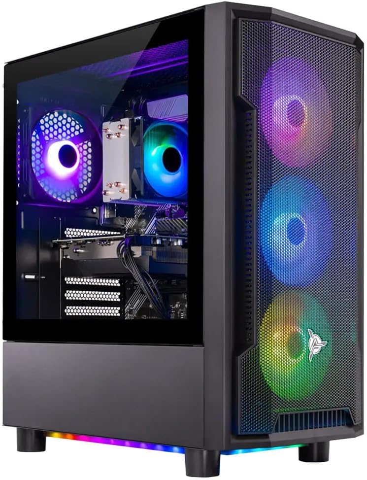 Skytech Gaming Archangel 5 Gaming PC, AMD Ryzen 7 7700 3.8GHz, NVIDIA RTX 5060, 1TB NVMe SSD, 32GB DDR5 RAM 6000, 750W Gold PSU, Wi-Fi, Win 11, Desktop - Flex Gamingproduct_type