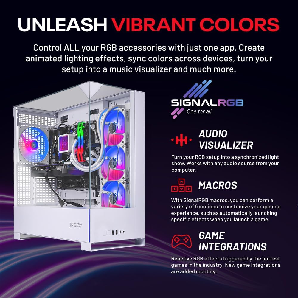 Skytech Gaming Archangel 5 Gaming PC, AMD Ryzen 7 7700 3.8GHz, NVIDIA RTX 5060, 1TB NVMe SSD, 32GB DDR5 RAM 6000, 750W Gold PSU, Wi-Fi, Win 11, Desktop - Flex Gamingproduct_type