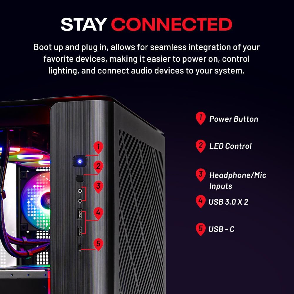 Skytech Gaming King 95 Desktop PC, Ryzen 7 9800X3D 4.7 GHz (5.2 GHz), NVIDIA RTX 5070 Ti 16GB, 2TB Gen4 NVMe SSD, 32GB DDR5 RAM 6000 RGB, 850W Gold PSU, 360mm ARGB AIO, Wi-Fi, Win 11 - Flex Gamingproduct_type