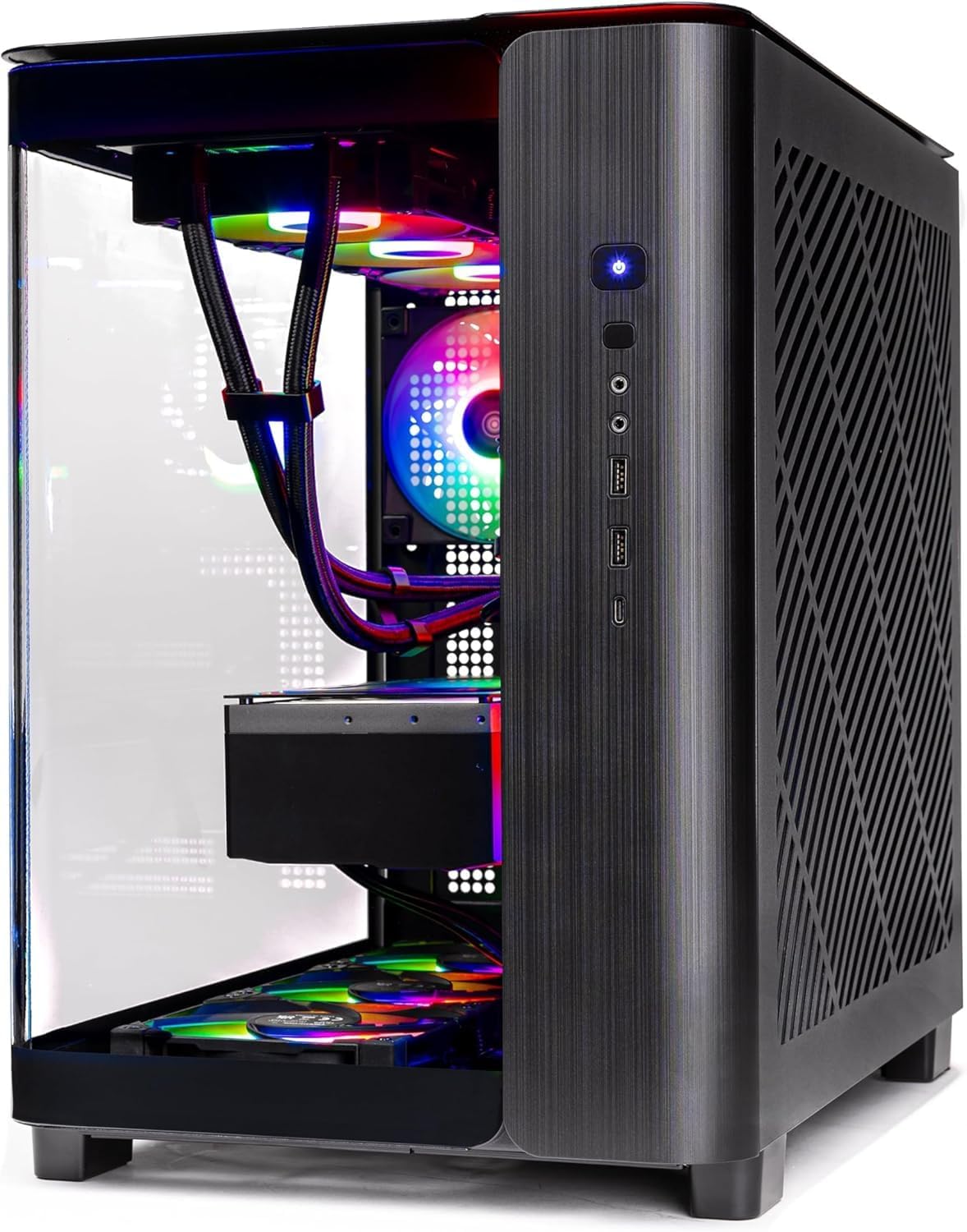 Skytech Gaming King 95 Desktop PC, Ryzen 7 9800X3D 4.7 GHz (5.2 GHz), NVIDIA RTX 5070 Ti 16GB, 2TB Gen4 NVMe SSD, 32GB DDR5 RAM 6000 RGB, 850W Gold PSU, 360mm ARGB AIO, Wi-Fi, Win 11 - Flex Gamingproduct_type